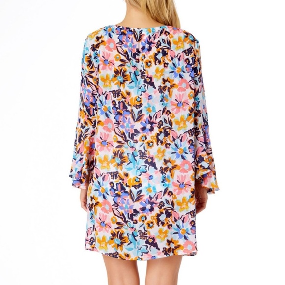 New Anne Cole Floral Swim Coverup - Multicolor Size Medium/Large - Picture 3 of 7